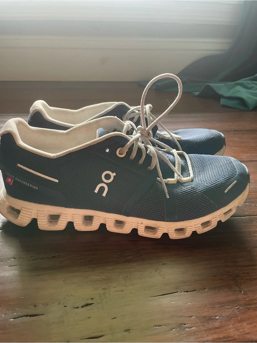 On Running Men's Cloudnova Navy and White Athletic Shoes